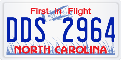 NC license plate DDS2964
