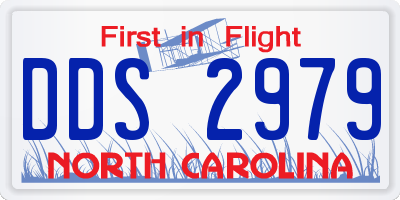 NC license plate DDS2979