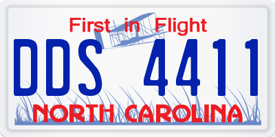 NC license plate DDS4411