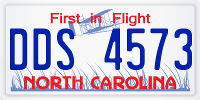 NC license plate DDS4573