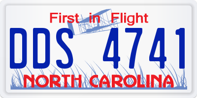 NC license plate DDS4741