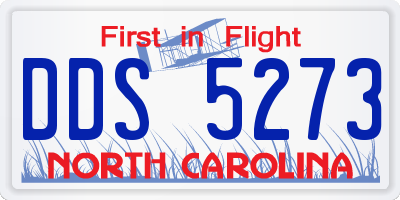 NC license plate DDS5273
