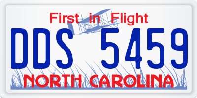 NC license plate DDS5459