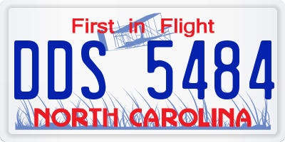 NC license plate DDS5484