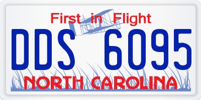 NC license plate DDS6095