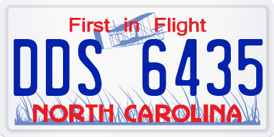 NC license plate DDS6435