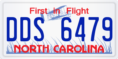 NC license plate DDS6479