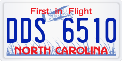 NC license plate DDS6510