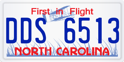 NC license plate DDS6513