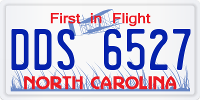 NC license plate DDS6527