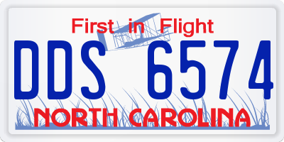NC license plate DDS6574