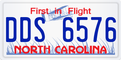 NC license plate DDS6576