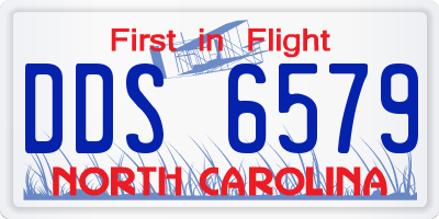 NC license plate DDS6579