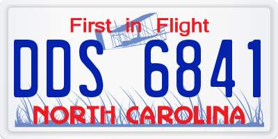 NC license plate DDS6841
