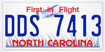 NC license plate DDS7413
