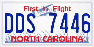 NC license plate DDS7446