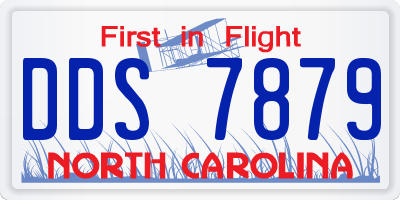 NC license plate DDS7879
