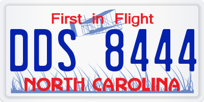 NC license plate DDS8444