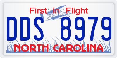 NC license plate DDS8979