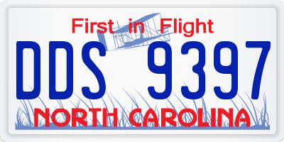NC license plate DDS9397