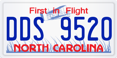 NC license plate DDS9520