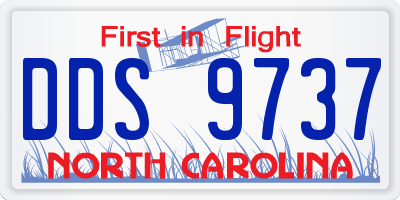NC license plate DDS9737