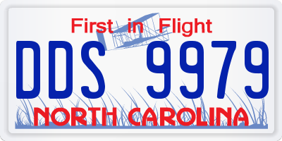 NC license plate DDS9979