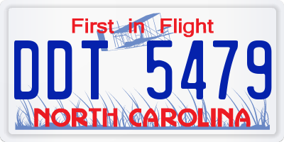 NC license plate DDT5479