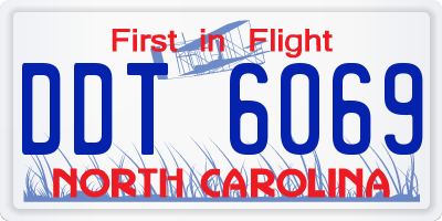 NC license plate DDT6069