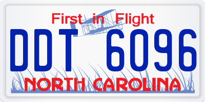 NC license plate DDT6096