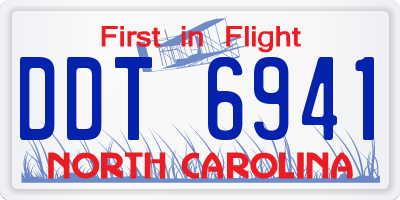 NC license plate DDT6941