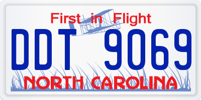 NC license plate DDT9069