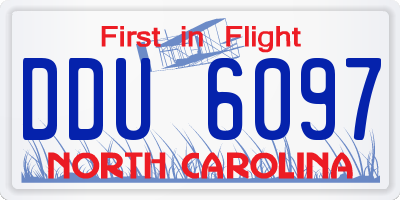 NC license plate DDU6097