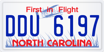 NC license plate DDU6197