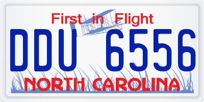 NC license plate DDU6556