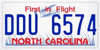 NC license plate DDU6574