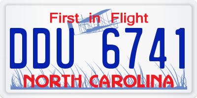 NC license plate DDU6741