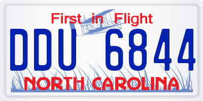 NC license plate DDU6844