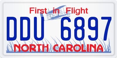NC license plate DDU6897