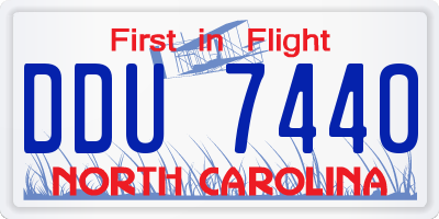 NC license plate DDU7440