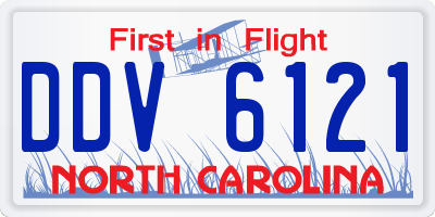NC license plate DDV6121
