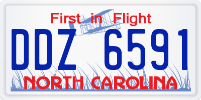 NC license plate DDZ6591