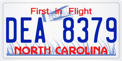NC license plate DEA8379