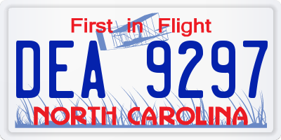 NC license plate DEA9297