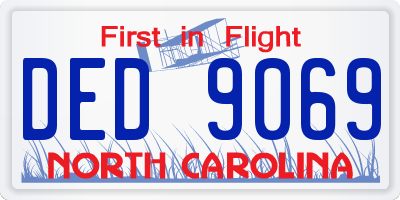 NC license plate DED9069