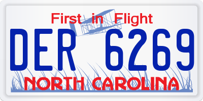 NC license plate DER6269