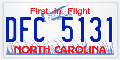 NC license plate DFC5131