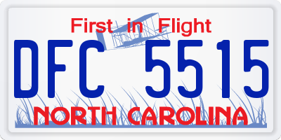 NC license plate DFC5515