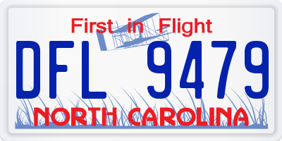 NC license plate DFL9479