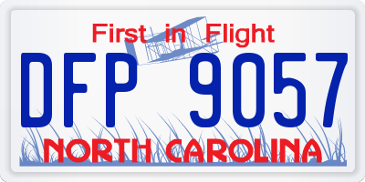 NC license plate DFP9057